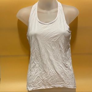 White Racerback Tank Top